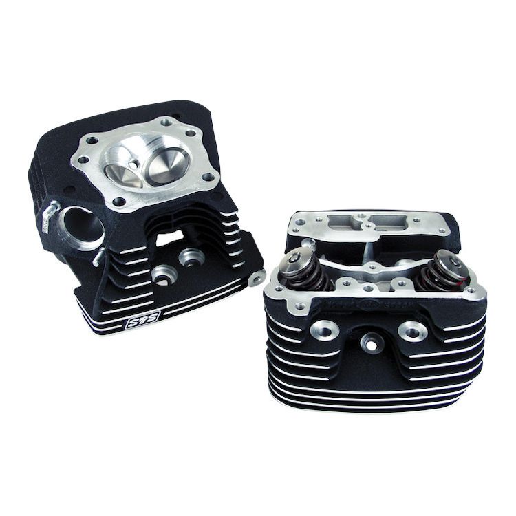 S&S Cycle 99-05 BT Super Stock 91cc Cylinder Heads - Silver