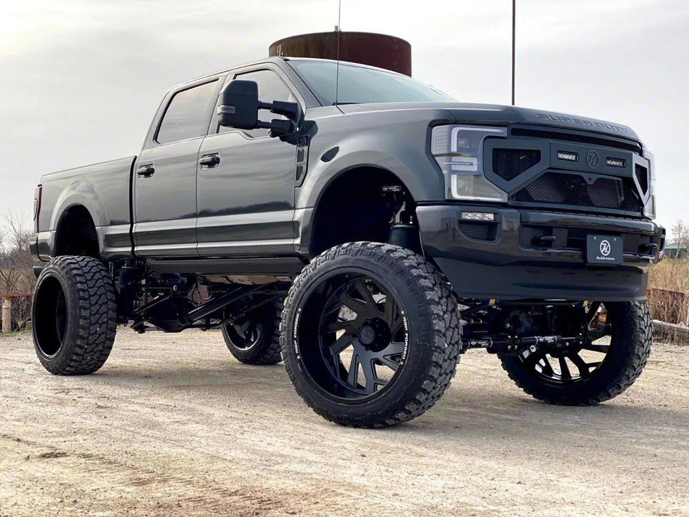 ~(110 lbs. 61X25X10)~ 2010-2018 RAM 2500 Alpha Front Bumper Commander Grille Guard - 37-1 2in Sq. Light (x1) Sq. (1x) Smooth