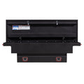 SADDLE BOX ALUM COMPACT LOW PROFILE TEXTURED MATTE BLK 7.7 CU FT