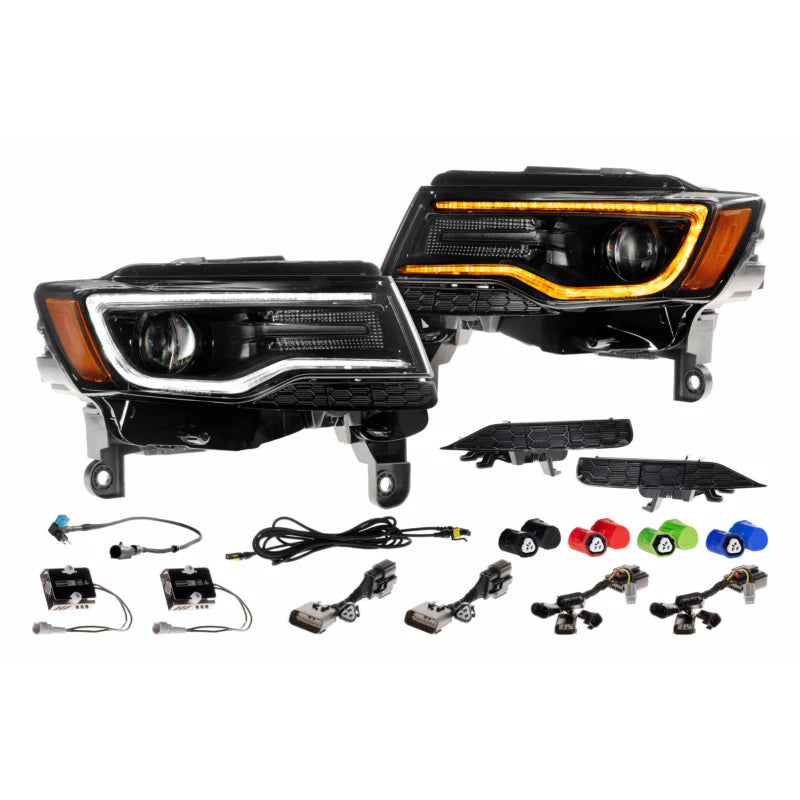XB LED Headlights: Jeep Grand Cherokee (14-22) (Set / Gen II)