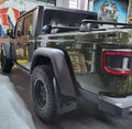 Rally Armor 19-25 Jeep JT Gladiator (Mojave/Rubicon) Black Mud Flap w/Metallic Black Logo
