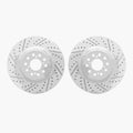 DFC 17-25 Acura Integra Front Drilled & Slotted Geoperformance Rotors