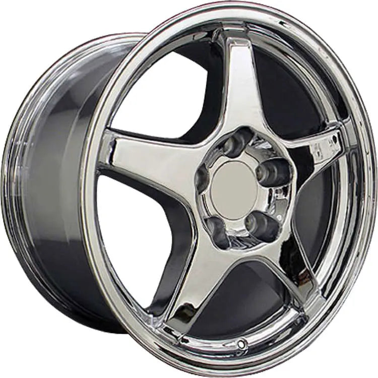 17 IN REPLICA WHEEL CV01 FITS CHEVROLET CORVETTE ZR1 RIM 17X9.5 CHROME WHEEL