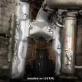 PPE Bridge Manifold 2pc Adapts 2004.5-2005 GM 6.6L Duramax LLY EGR Intake to LBZ Runners - Raw 115053400