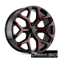 176MR 20X9 6X5.5 G-BLK RED MILLING