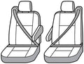 Covercraft 01-06 Ford Super Polycotton SeatSaver Custom Front Row Seat Covers - Wet Sand