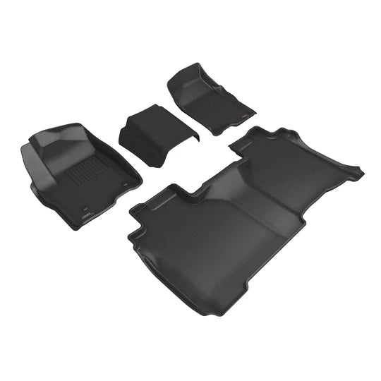 25C SILVERADO DOUBLE CAB BENCH SEATS KAGU FLOORLINER ROW 1 & 2 BLACK