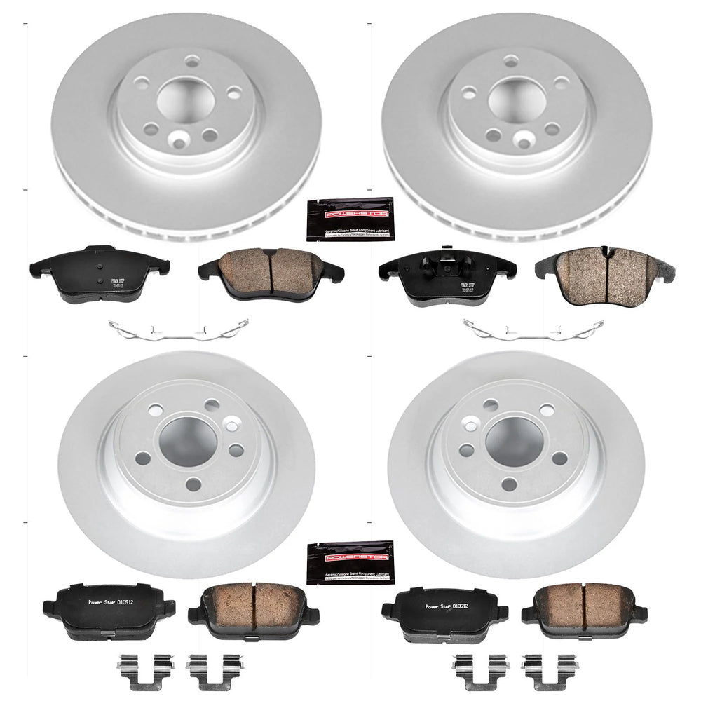 Power Stop 07-11 Volvo S80 Front & Rear Z23 Evolution Sport Coated Brake Kit
