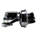 LEED Brakes 9 inch power booster, 1-1/8 inch bore flat top master disc/drum (Chrome)