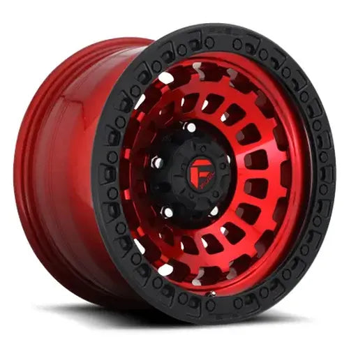 ~(51 lbs. 23X23X12)~ ZEPHYR 20x9 6x135.00 CANDY RED BLACK BEAD RING (1 mm)
