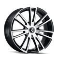 KRAZE SPECTRA 183 GLOSS BLACK MACHINED 18X8 5-112 5-120 40MM 74.1MM