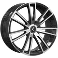 KRAZE SPECTRA 183 GLOSS BLACK MACHINED 18X8 5-112 5-120 40MM 74.1MM