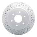 R1 16-24 Nissan Titan Xd Rear Left Drilled & Slotted Geoperformance Rotor