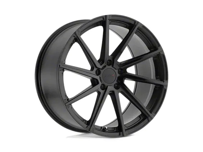 ~(24 lbs. 20X20X10)~ TSW WATKINS 18x8.5 5/114.3 ET30 CB76.1 DOUBLE BLACK - MATTE BLACK W/GLOSS BLACK FACE LEFT