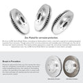 R1 Concepts E- Line Series Brake Rotor with Ceramic Brake Pads Fits Mercedes-Benz GL450