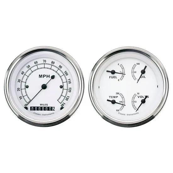 CLASSIC WHITE 3IN SPEEDO/QUAD-GM