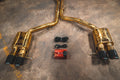 Audi B8, B8.5 S4, S5 3.0, 4.2L Catback T304 SS Anodized Gold 3.5" Tips
