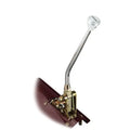 FLOOR MOUNT SHIFTER GM POWERGLIDE TRANS W/CHROME 23IN DBL BEND LEVER & MUSHROOM