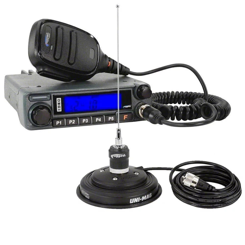 GMRS 45 WATT MOBILE RADIO KIT WITH ANTENNA AND UNI-MAG MOUNT UNIVERAL UNIVERAL UNIVERAL
