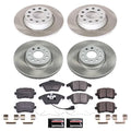 Power Stop 09-17 Volkswagen CC Front and Rear Semi-Coated Rotor Kit