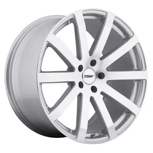 TSW Alloy Wheels silver auto part