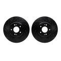 R1 Concepts Brake Rotor- D/S - Black Fits Genesis G70