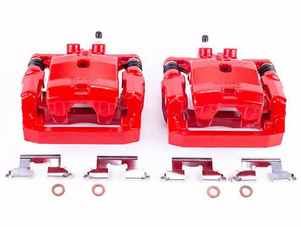 Power Stop 07-15 Mazda CX-9 Rear Red Calipers w/Brackets - Pair