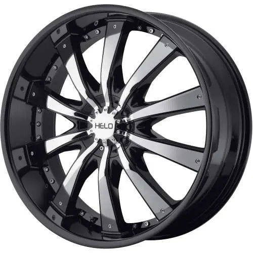 HE875 20X8.5 5X5.0/135 G-BLK W/ ACCENTS 38MM