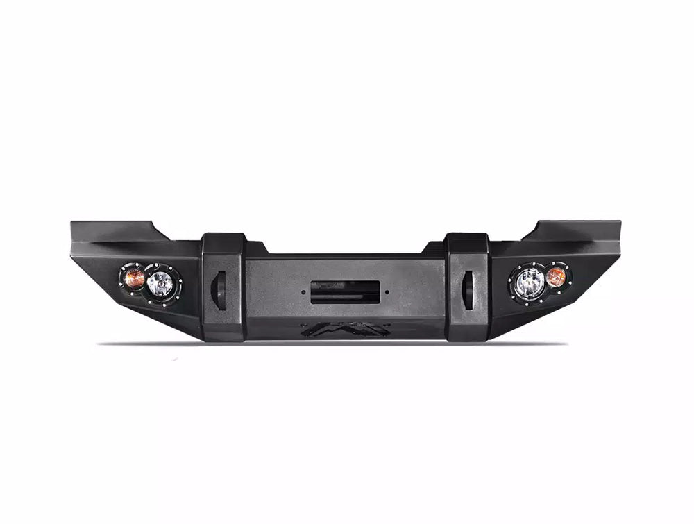0718 WRANGLER JK LIFESTYLE WINCH BUMPER W/ NO GRILL GUARD BARE STEEL