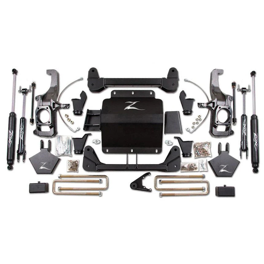 Zone Offroad 11-19 GM HD 5in System w/ Top Overload - Nitro