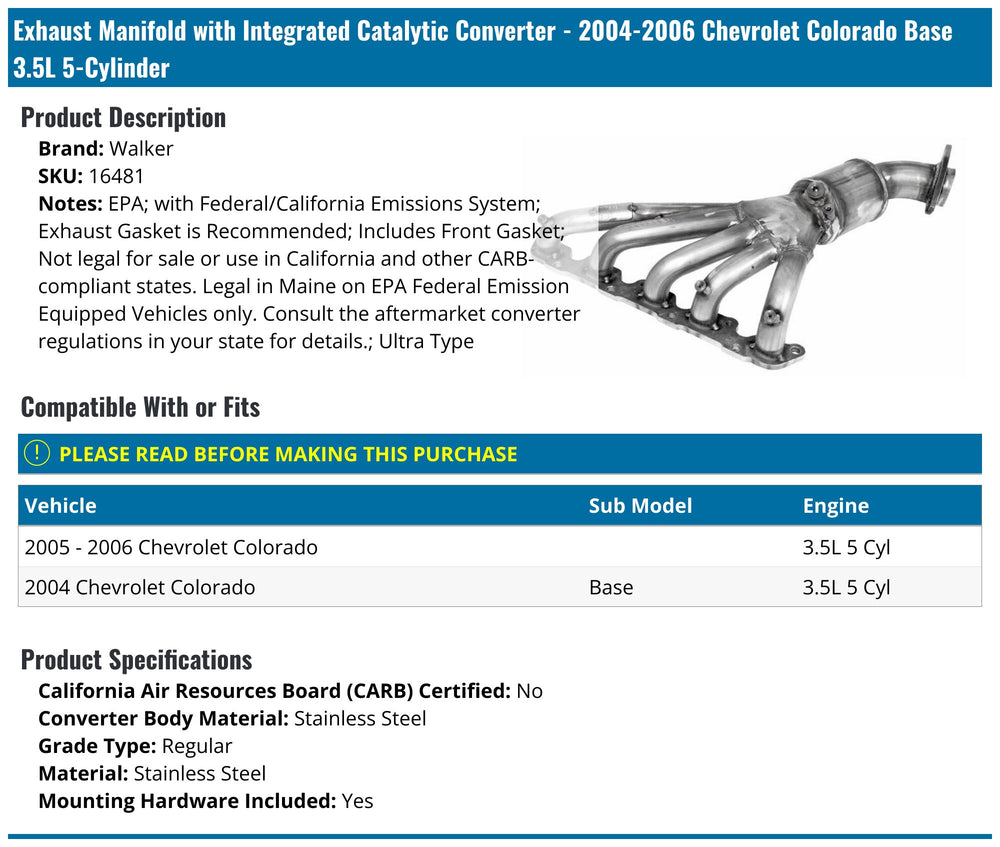 MANIFOLD CONVERTER-ULTRA