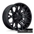 D772 22X10 8X180 BLK-OUT -18MM