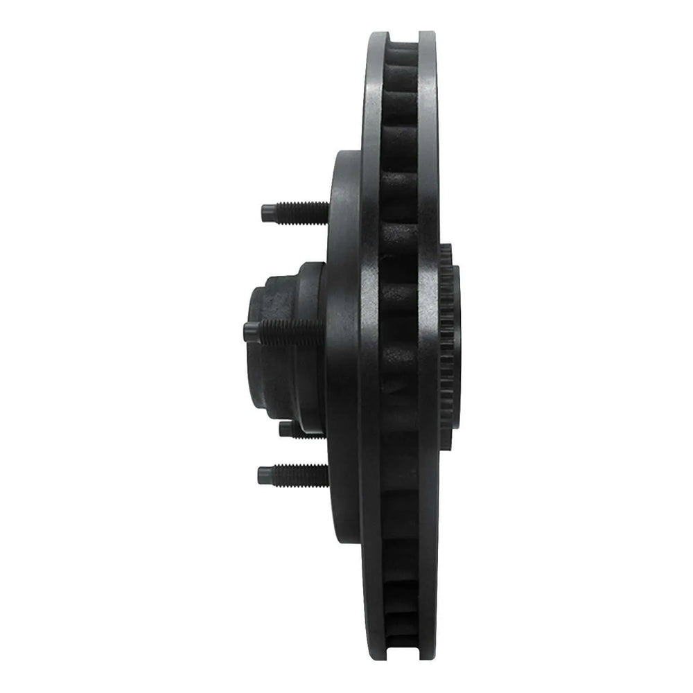 R1 97-00 Ford Expedition Front Right Drilled & Slotted Black Brake Rotor