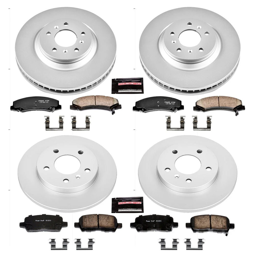 Power Stop 12-13 Chevrolet Impala Front & Rear Z17 Evolution Geomet Coated Brake Kit