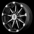 KMC XD SERIES XD779 BADLANDS GLOSS BLK MACH 20x9 5X5.5 bp 4.53 b/s 12 offset