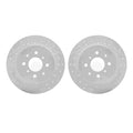 DFC 01-05 Acura EL Rear Drilled & Slotted Geoperformance Rotors