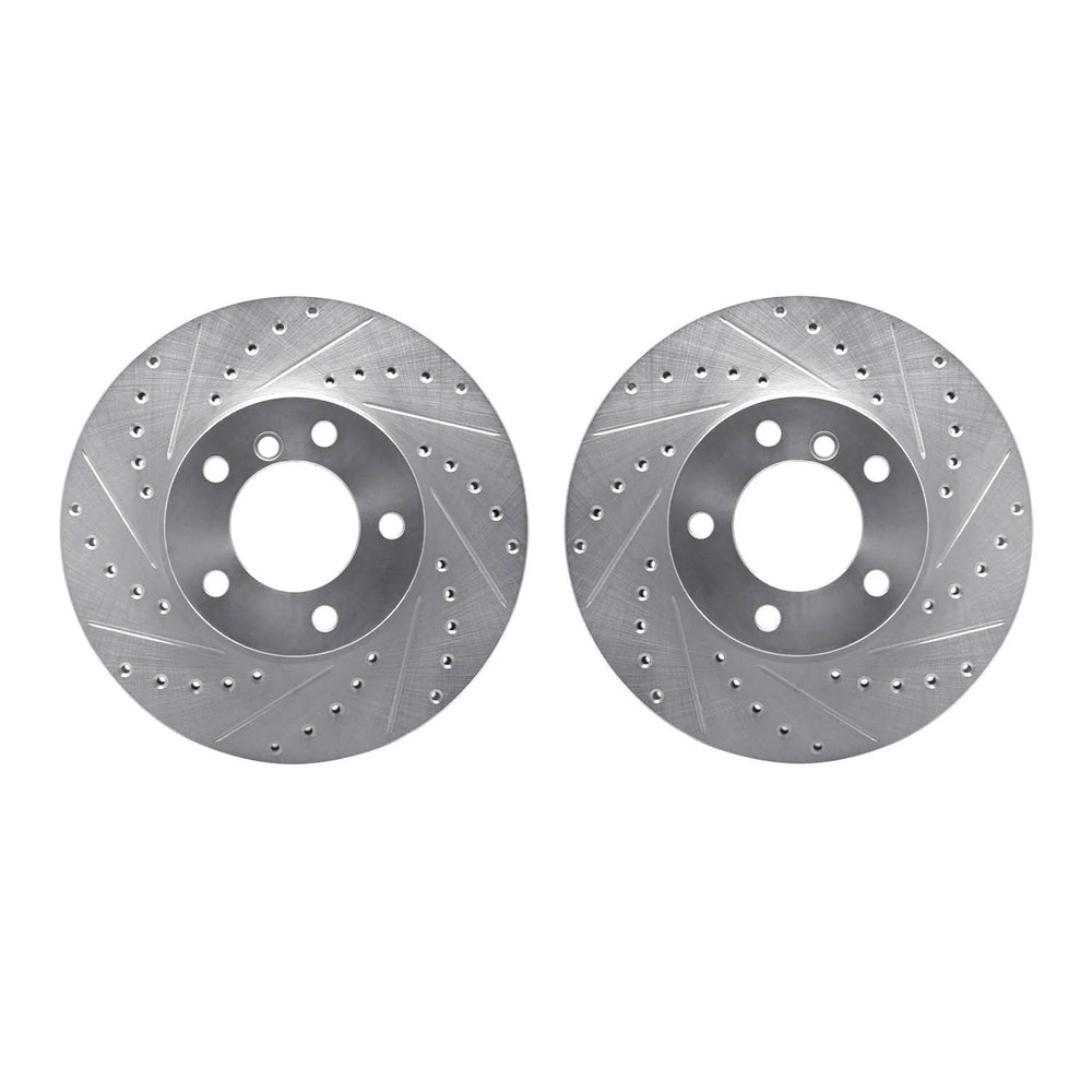 DFC 07-21 BMW 228i xDrive Front Drilled & Slotted Silver Rotors