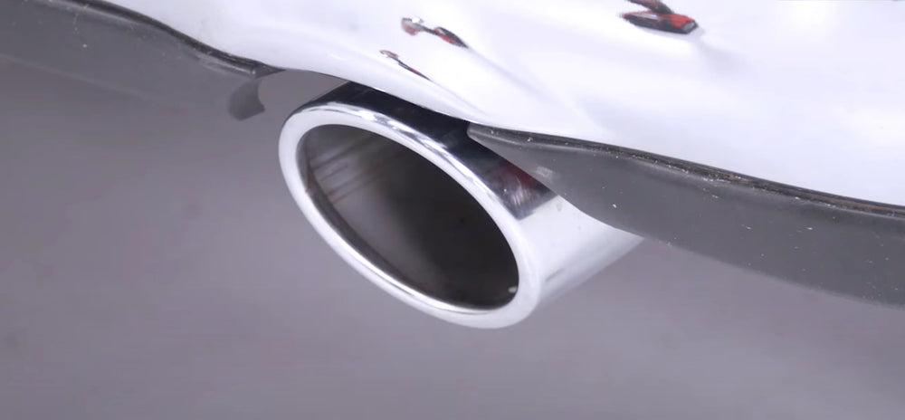 Carven 2019 RAM 1500 5.7L (Dual Tailpipe) 5in. Exhaust Tip Replacement Set 304SS (Clamp On) - Black