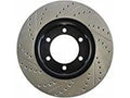 StopTech 05-17 Dodge Chrysler 300 SportStop Cryo Slotted & Drilled Front Left Rotor