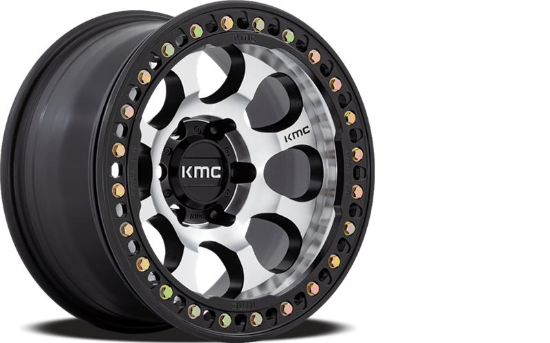 KM237 17X8.5 BLANK S-BLK-MACH-RG 0M