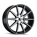 KRAZE COSMOS KR194 BLACK MACHINED FACE 18X8 5-120 40MM 74.1MM