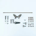 TM SHIFTER GM 4L60E CHROME 16IN SINGLE BEND LEVER MUSHROOM BLACK KNOB