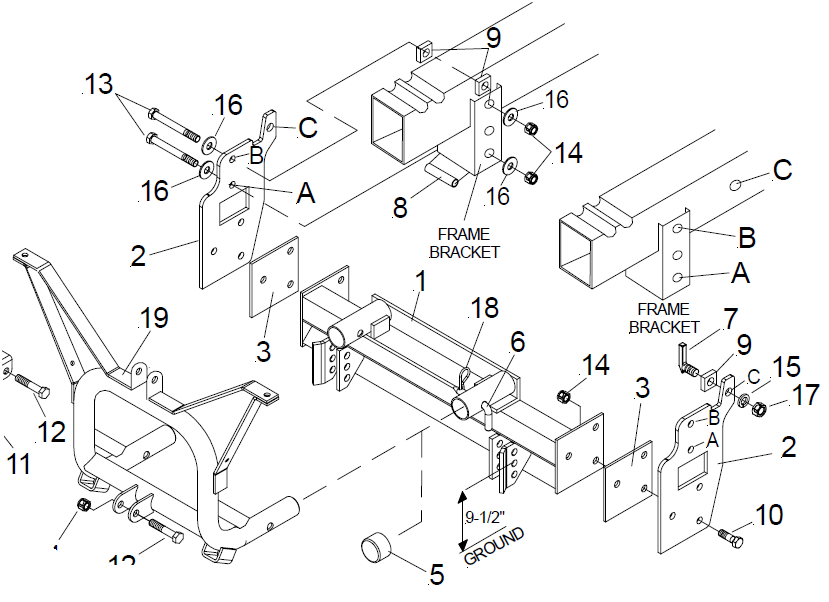 KIT: WINCH CRADLE TM JEEP