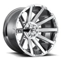 ~(41 lbs. 23X23X12)~ CONTRA 20x9 6x120.00/6x139.70 CHROME PLATED (19 mm)