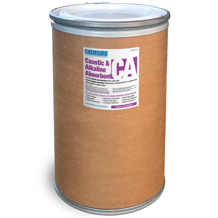 CHEMSORB CA CAUSTIC & ALKALINE NEUTRALIZING ABSORBENT 30 GALLON FIBER DRUM