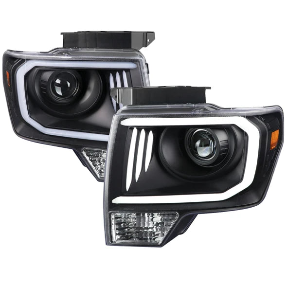 PROJECTOR HEADLIGHT - CHROME HOUSING - CLEAR LENS