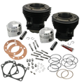 S&S Cycle 66-84 BT 3-31/32in Stroke 3-7/16in Bore 9.0 To 1 Compression Cylinder Kit - Gloss Black