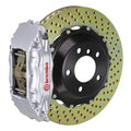 Brembo 18+ Model 3 RWD Front GT BBK 6 Piston Cast 355x32 2pc Rotor Drilled-Silver