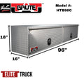 16IN X 18IN X 96INL HIGH CAPACITY HD TOP SIDER .100 THICK DIAMOND W/ FLIP UP D