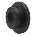 R1 Concepts Brake Rotor- Slotted - Silver Fits Ford Focus